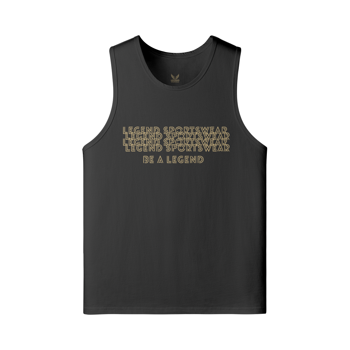 Premium tank top from Legend Sportswear, crafted from 100% breathable cotton, designed for ultimate comfort and performance during workouts or casual wear