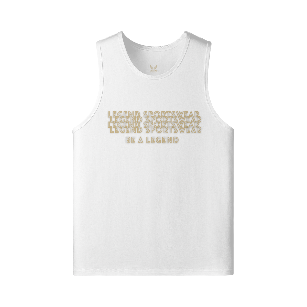 Premium tank top from Legend Sportswear, crafted from 100% breathable cotton, designed for ultimate comfort and performance during workouts or casual wear